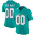 Custom M.Dolphins Home Aqua Green Stitched Vapor Untouchable Limited Jersey