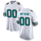 Custom M.Dolphins White Alternate Game Jersey