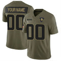 Custom MN.Vikings Active Player Olive 2025 F.U.S.E. Salute to Service Limited Stitched Jersey
