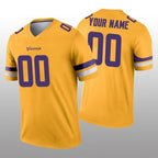 Custom MN.Vikings Gold Inverted Legend Jersey