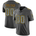 Custom MN.Vikings Gray Static Vapor Untouchable Limited Jersey