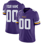 Custom MN.Vikings Home Purple Vapor Untouchable Limited Jersey