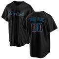 Custom Miami Marlins Black Alternate Replica Baseball Jersey