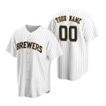 Custom Milwaukee Brewers White Stitched Cool Baseball Jersey