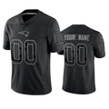 Custom NE.Patriots Active Player Black Reflective Limited Stitched Jersey