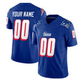 Custom NE.Patriots Active Player Blue 2023 F.U.S.E. Throwback Limited Stitched Jersey