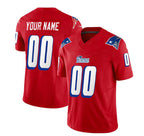Custom NE.Patriots Active Player Red 2023 F.U.S.E. Throwback Limited Stitched Jersey