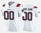 Custom NE.Patriots New White Vapor Untouchable Stitched Limited Jersey