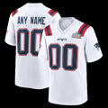 Custom NE.Patriots White LX Game Jersey