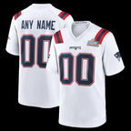 Custom NE.Patriots White LX Game Jersey