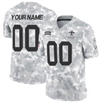 Custom NO.Saints Active Player 2024 F.U.S.E Arctic Camo Salute To Service Limited Stitched Jersey