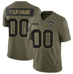 Custom NO.Saints Active Player Olive 2025 F.U.S.E. Salute to Service Limited Stitched Jersey