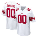 Custom NY.Giants White Game Jersey