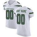 Custom NY.Jets Alternate Road White Vapor Untouchable Elite Jersey