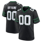 Custom NY.Jets Legacy Black Alternate Game Jersey