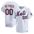 Custom New York Mets White Home Limited Pick-A-Player Retired Roster Baseball Jersey HELVY