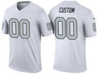 Custom O.Raiders White Color Rush Legend Limited Jersey