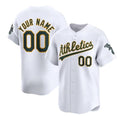 Custom Oakland Athletics Active Player White Home Limited Stitched Baseball Jersey