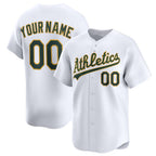Custom Oakland Athletics White Home Limited Baseball Jersey