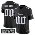 Custom P.Eagles Active Player Black 2025 F.U.S.E. 'Gothic Philly Edition' Vapor Limited V2 Stitched Jersey