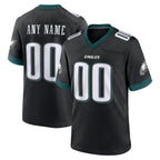 Custom P.Eagles Black Alternate Game Jersey