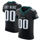 Custom P.Eagles Black Alternate Vapor F.U.S.E. Elite Jersey