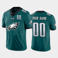Custom P.Eagles Green Team Big Logo Number Vapor Untouchable Limited Jersey