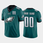 Custom P.Eagles Green Team Big Logo Number Vapor Untouchable Limited Jersey