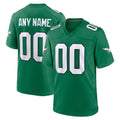 Custom P.Eagles Kelly Green Alternate Game Jersey