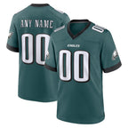 Custom P.Eagles Midnight Green Game Jersey
