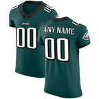 Custom P.Eagles Midnight Green Vapor Untouchable Elite Jersey