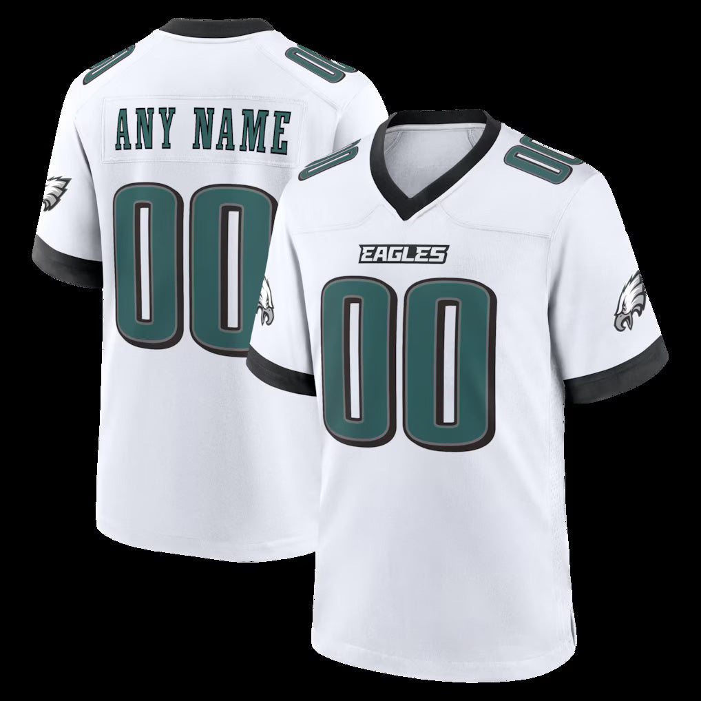 Custom P.Eagles White White Game Jersey