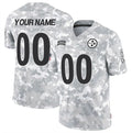 Custom P.Steelers Active Player 2024 F.U.S.E Arctic Camo Salute To Service Limited Stitched Jersey