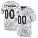 Custom P.Steelers Active Player 2024 F.U.S.E Arctic Camo Salute To Service Limited Stitched Jersey