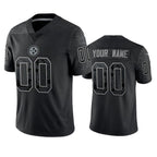 Custom P.Steelers Active Player Reflective Limited Stitched Jersey