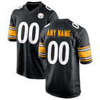 Custom P.Steelers Black Game Jersey