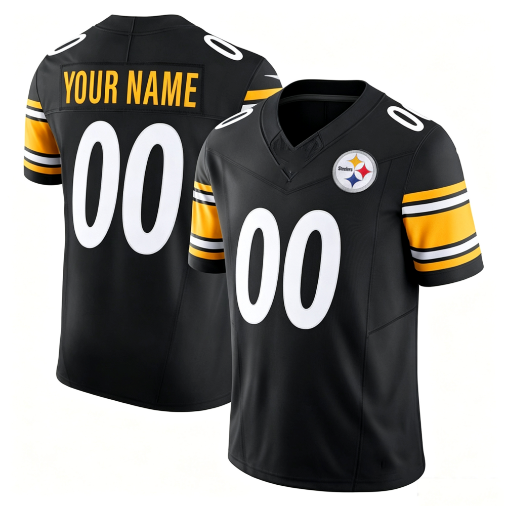 Custom P.Steelers White Vapor F.U.S.E. Limited Stitched Football Jersey