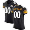 Custom P.Steelers Black Vapor Untouchable Elite Jersey