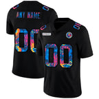 Custom P.Steelers Multi-Color Black 2020 Crucial Catch Vapor Untouchable Limited Jersey