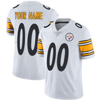 Custom P.Steelers White Vapor Untouchable Player Limited Jersey