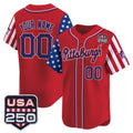 Custom Pittsburgh Pirates America 250 Edition Vapor Premier Limited Red Stitched Baseball Jersey