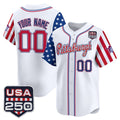 Custom Pittsburgh Pirates America 250 Edition Vapor Premier Limited White Stitched Jerseys Baseball Jersey