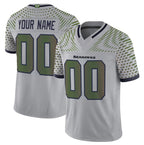 Custom S.Seahawks Active Player Gray 2025 F.U.S.E. “Rivalries” Vapor Untouchable Limited Stitched Jersey