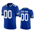 Custom S.Seahawks Active Player Royal 2023 F.U.S.E. Vapor Limited Throwback Stitched Jersey