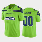 Custom S.Seahawks Green Team Big Logo Vapor Untouchable Limited Jersey
