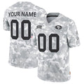 Custom SF.49ers Active Player 2024 F.U.S.E Arctic Camo Salute To Service Limited Stitched Jersey