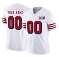 Custom SF.49ers Active Player New White 2024 F.U.S.E. LVIII Patch Vapor Untouchable Limited Stitched Jersey