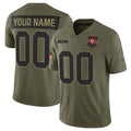 Custom SF.49ers Active Player Olive 2025 Salute to Service Limited Stitched Jersey