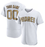 Custom San Diego Padres Active Player White 2022 All-Star Flex Base Stitched Baseball Jersey