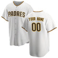 Custom San Diego Padres White Home Replica Baseball Jersey